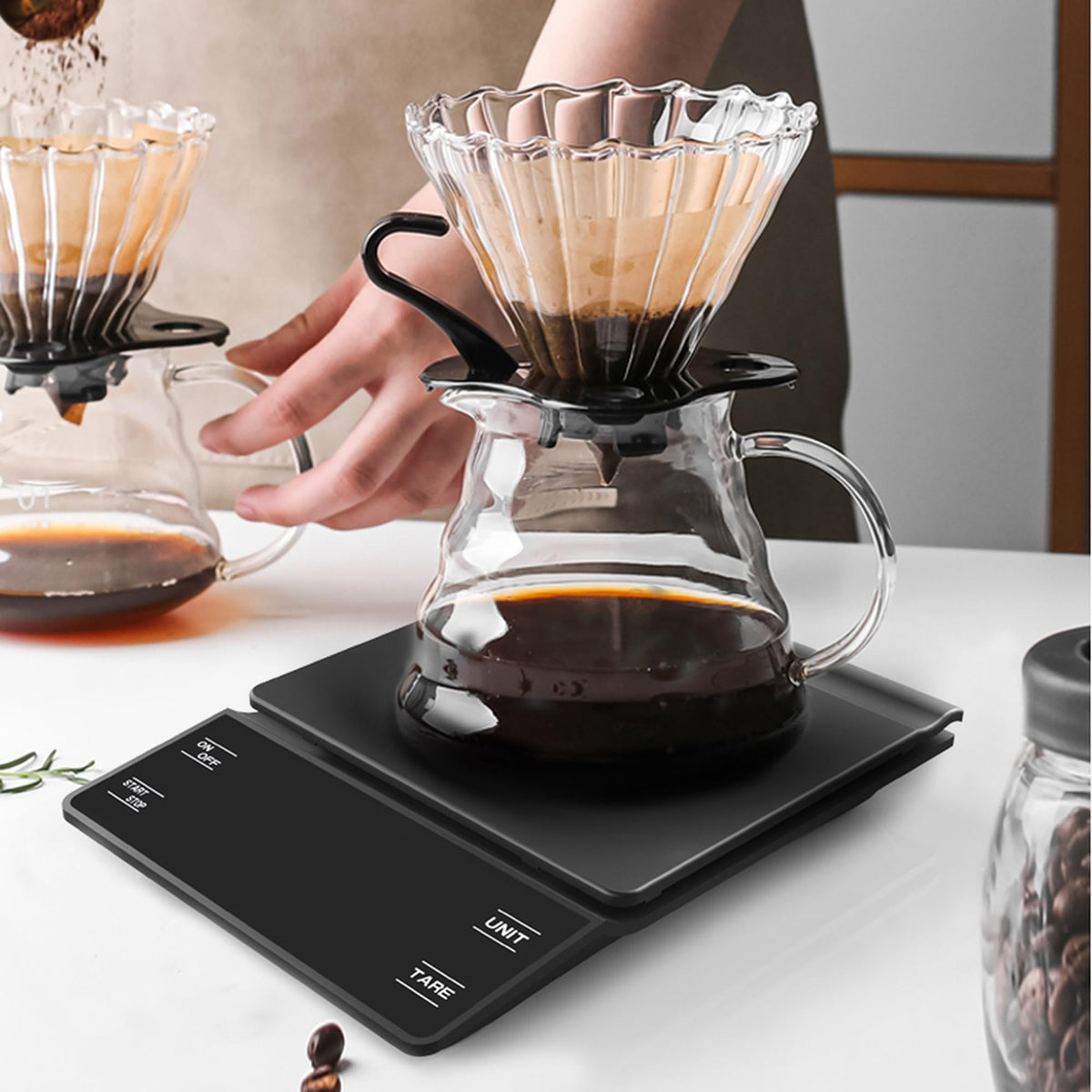 0.1g High Precision Coffee Scale with Timer H46682