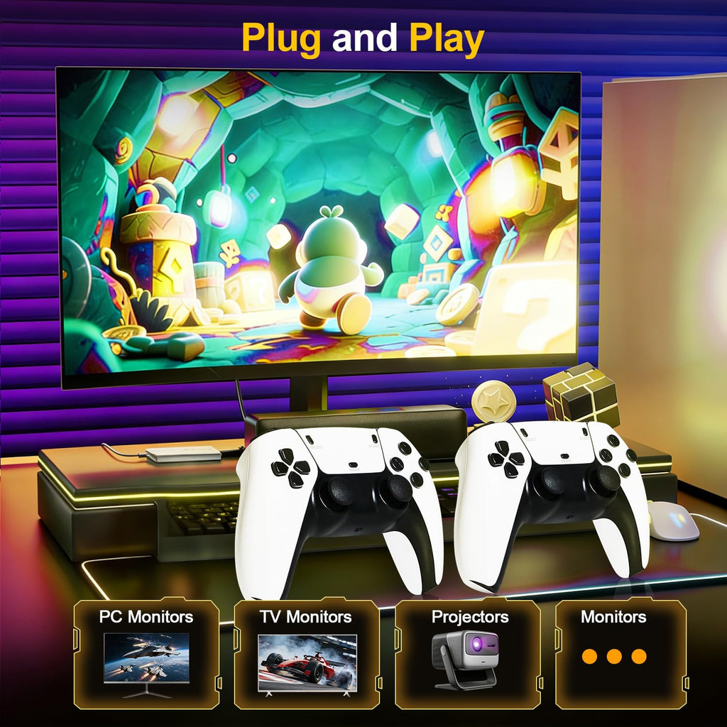 Retro Gaming Console Stick with Dual Wireless Controllers V887128