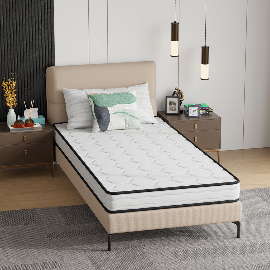 6 Inch Twin Medium Firm Hybrid Mattress W135633