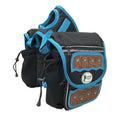 Turquoise Flower 1680D Nylon Western Horn Storage Bag with Hand Tooled Leather Accents M87265