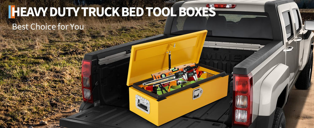 30 Inch Low-Profile Steel Truck Bed Tool Box with Lock & Key O882035