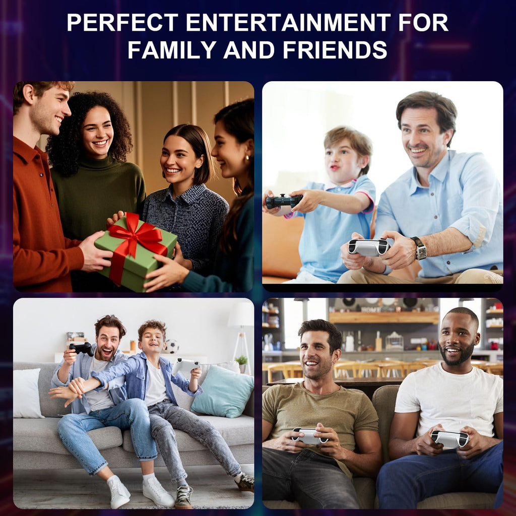 4K HDMI Retro Gaming Console with 64GB TF Card and 2.4G Wireless Controllers E58577