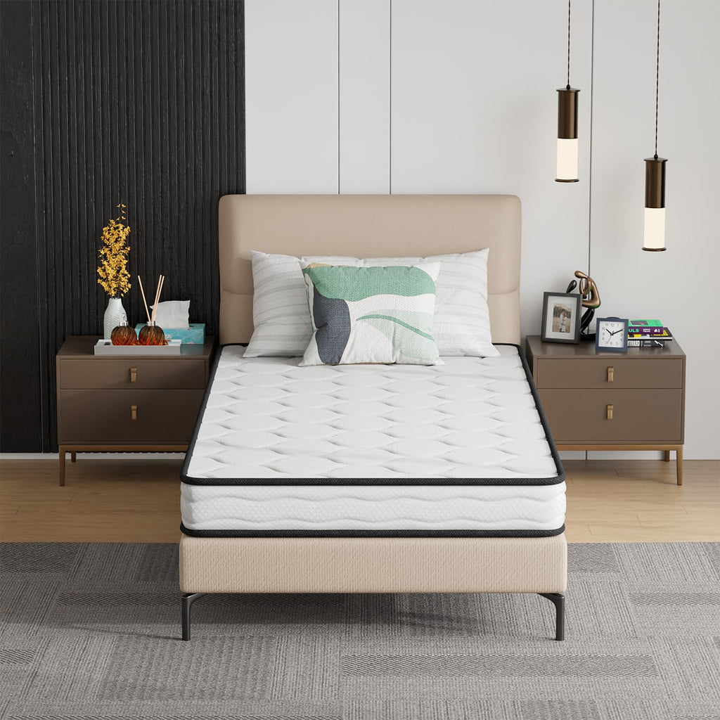 6 Inch Twin Medium Firm Hybrid Mattress W135633