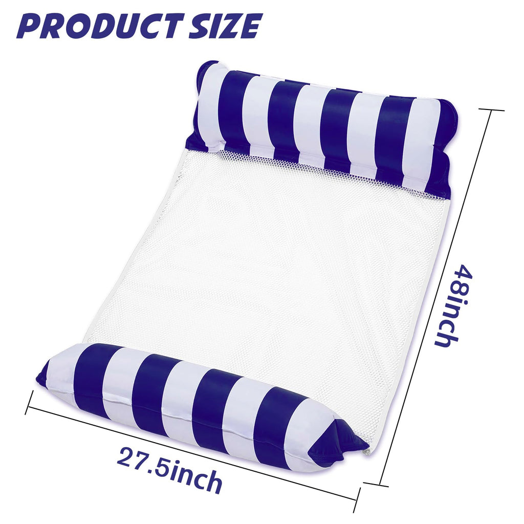 Inflatable Pool Float Hammock with Headrest & Footrest Q2620
