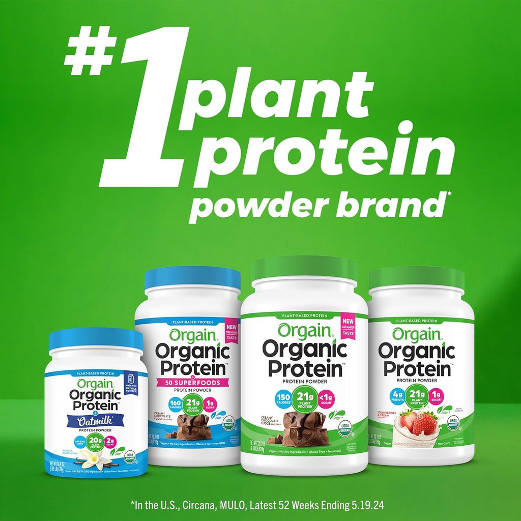 Organic Vegan Protein + 50 Superfoods Powder, 21g Plant Based Protein, 2.02 lb I960