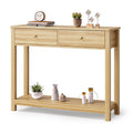 2 Drawer Oak Console Table A8839