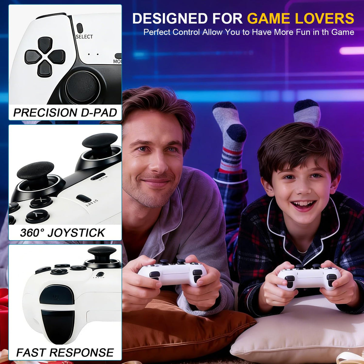 Retro Gaming Console Stick with Dual Wireless Controllers V887128