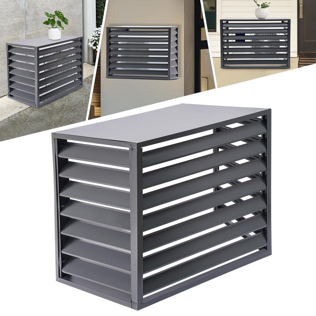 43x23x31 Inch Aluminum Alloy Air Conditioner Fence Screen U39803