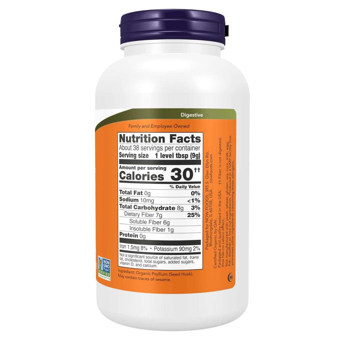 Organic Psyllium Husk Powder 12 oz P26421