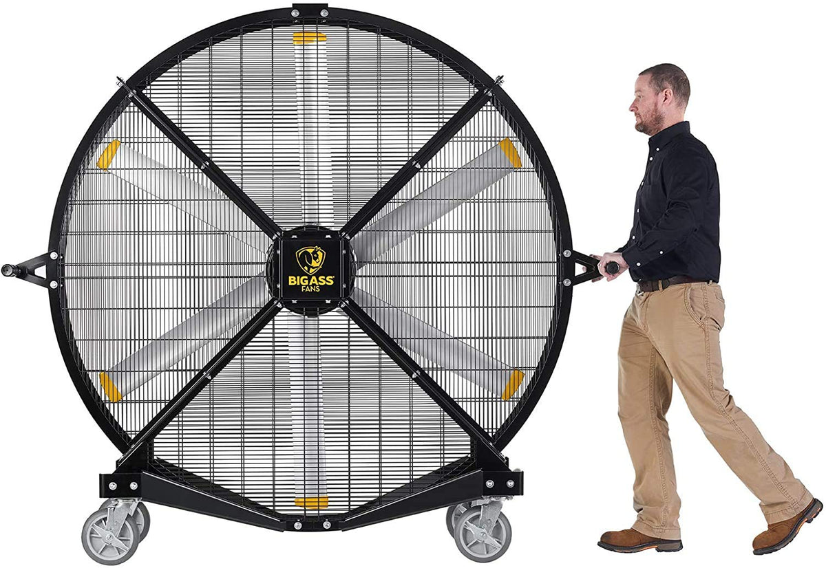 Black 6' Indoor/Outdoor Mobile Fan with Wheels U550503