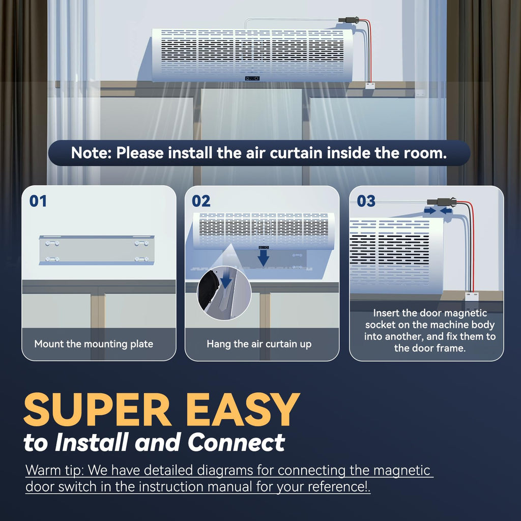 36 Inch 2 Speeds Air Curtain I280626