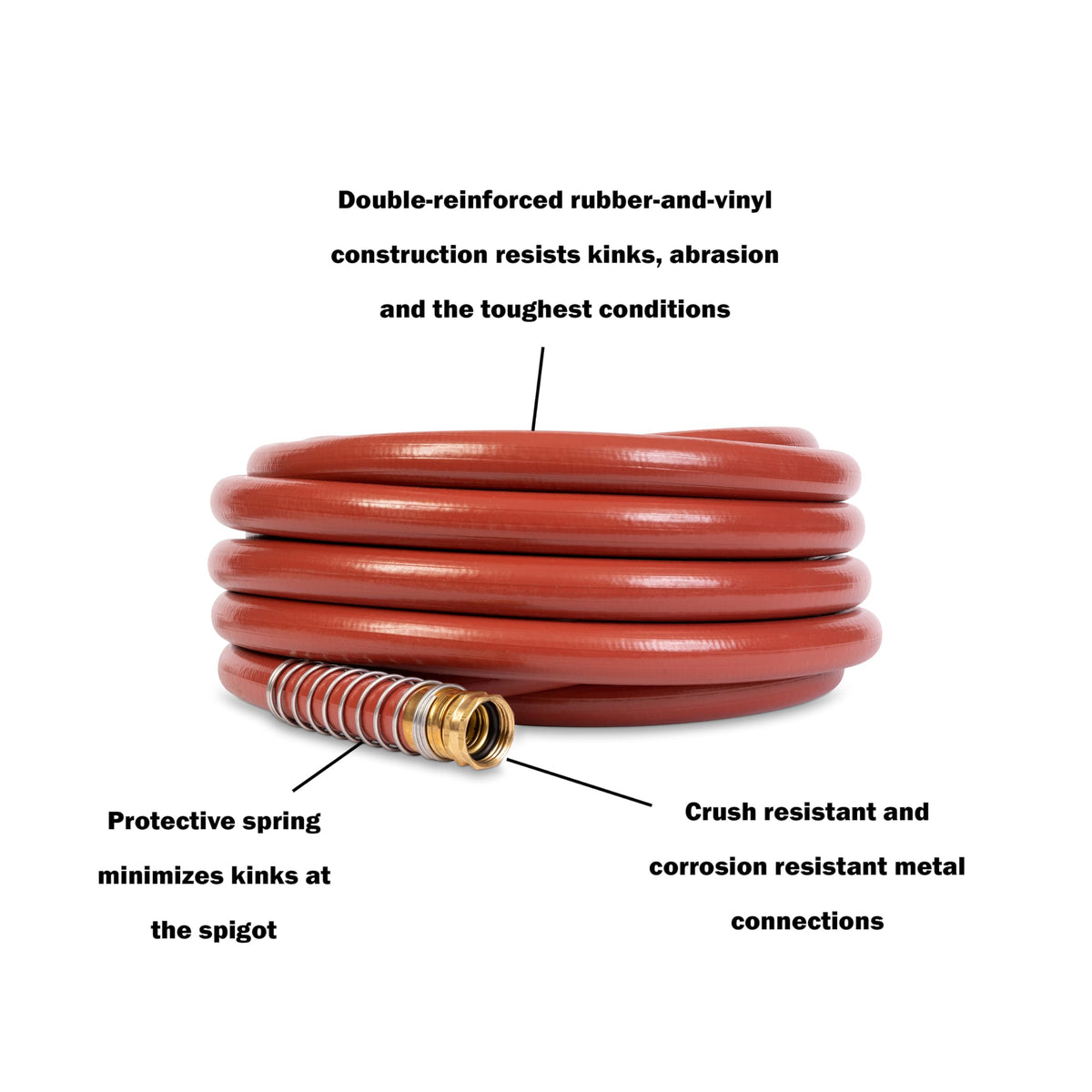 3/4" x 50' Heavy Duty Kink Resistant Garden Hose R7520