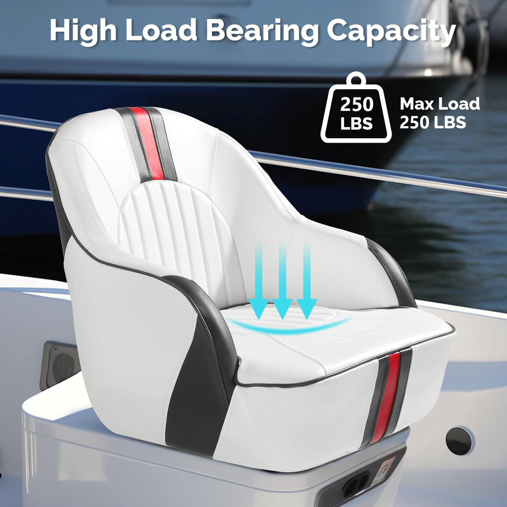 Pontoon Boat Captain Bucket Seat with Cover L519469