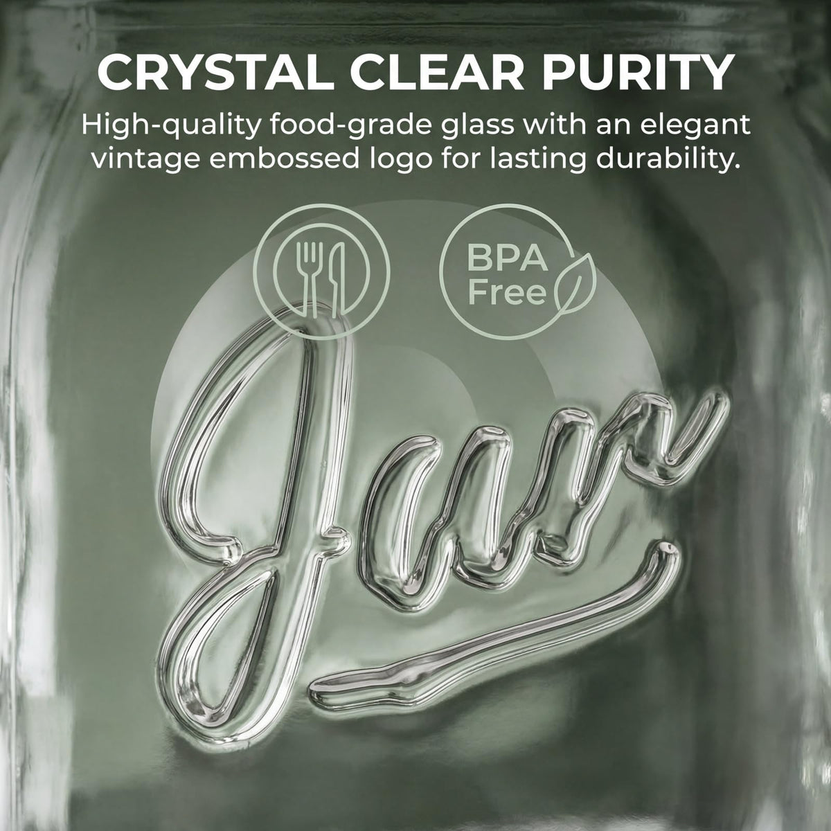 12 Pack 16 Oz Wide Mouth Glass Mason Jars D42326