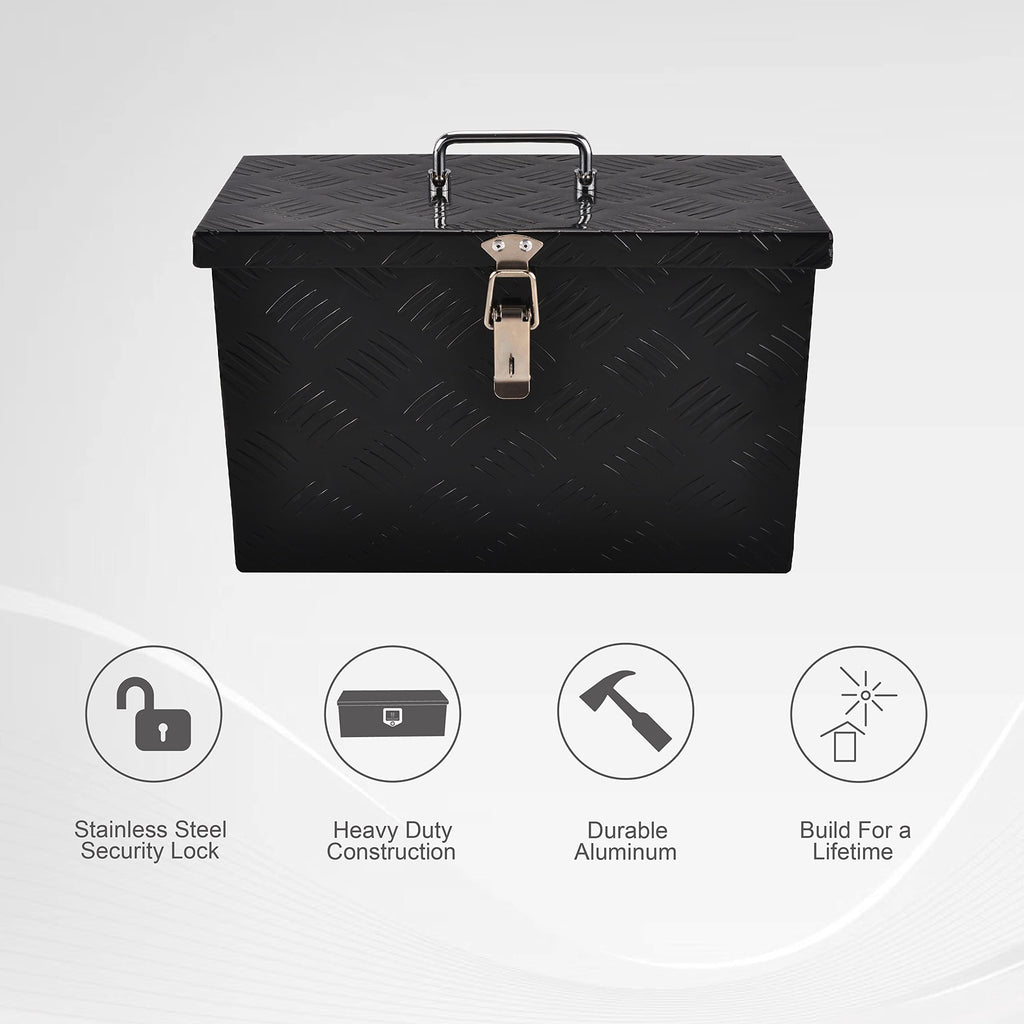 16 Inch Aluminum Truck Bed Tool Box Black L900401
