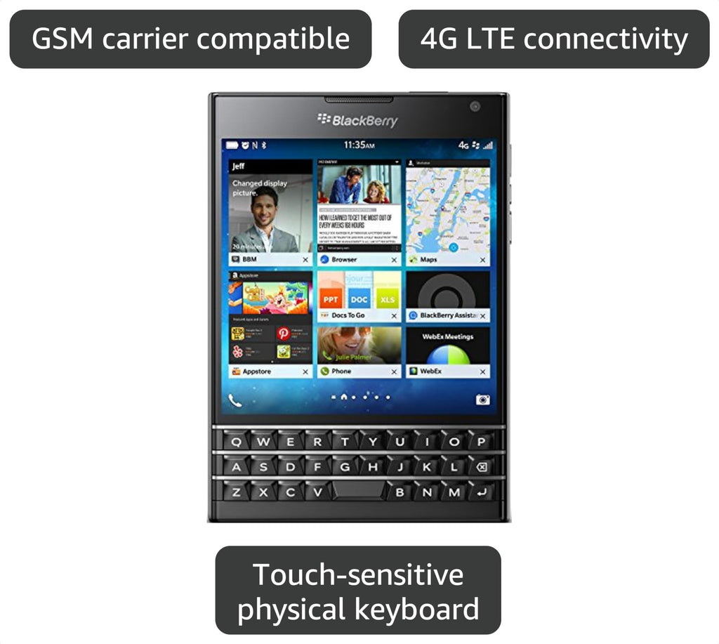 Black 32GB Unlocked 4G LTE Smartphone B704
