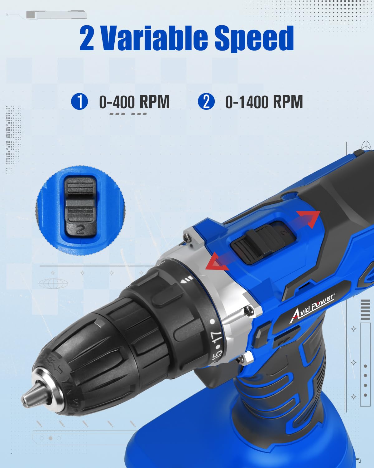 20V Cordless Drill Set with Battery and Charger A3125