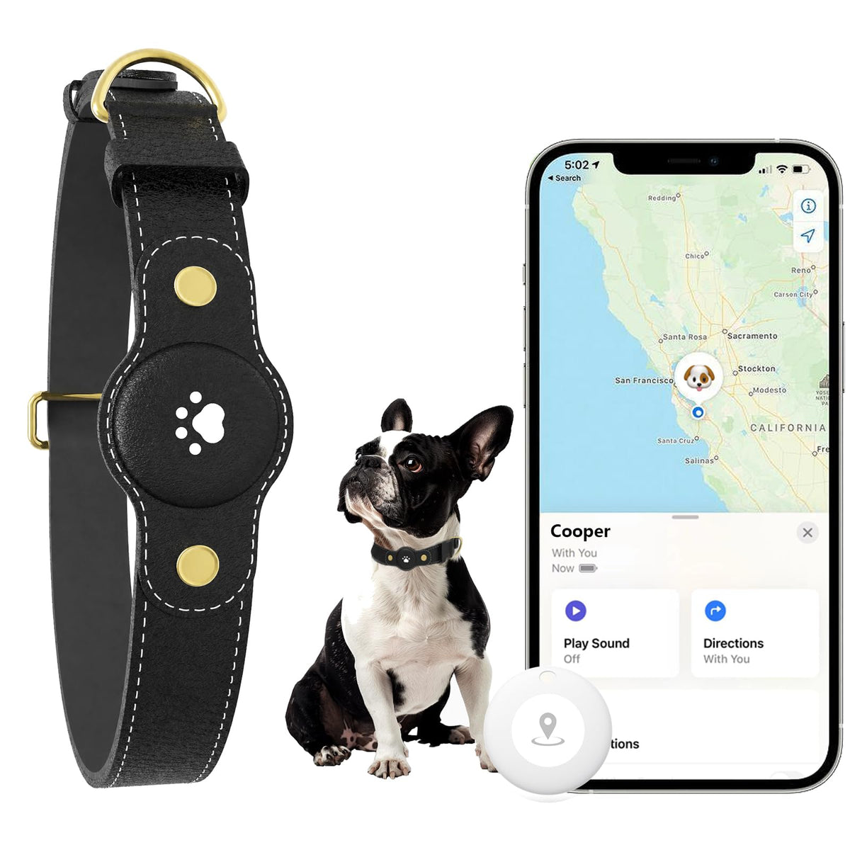 GPS Tracker for Dogs – Smart Dog Collar & Pet Tracker N378907