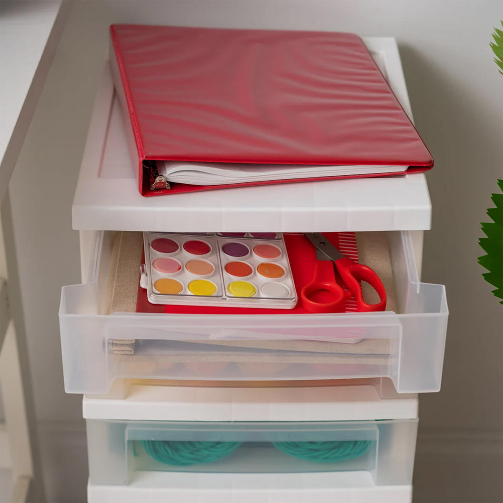 5 Drawer Rolling Storage Cart with Organizer Top X94550