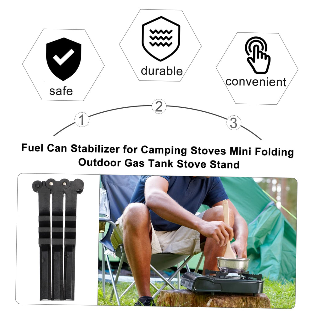 Compact Folding Propane Camp Stove Canister Stand O4076