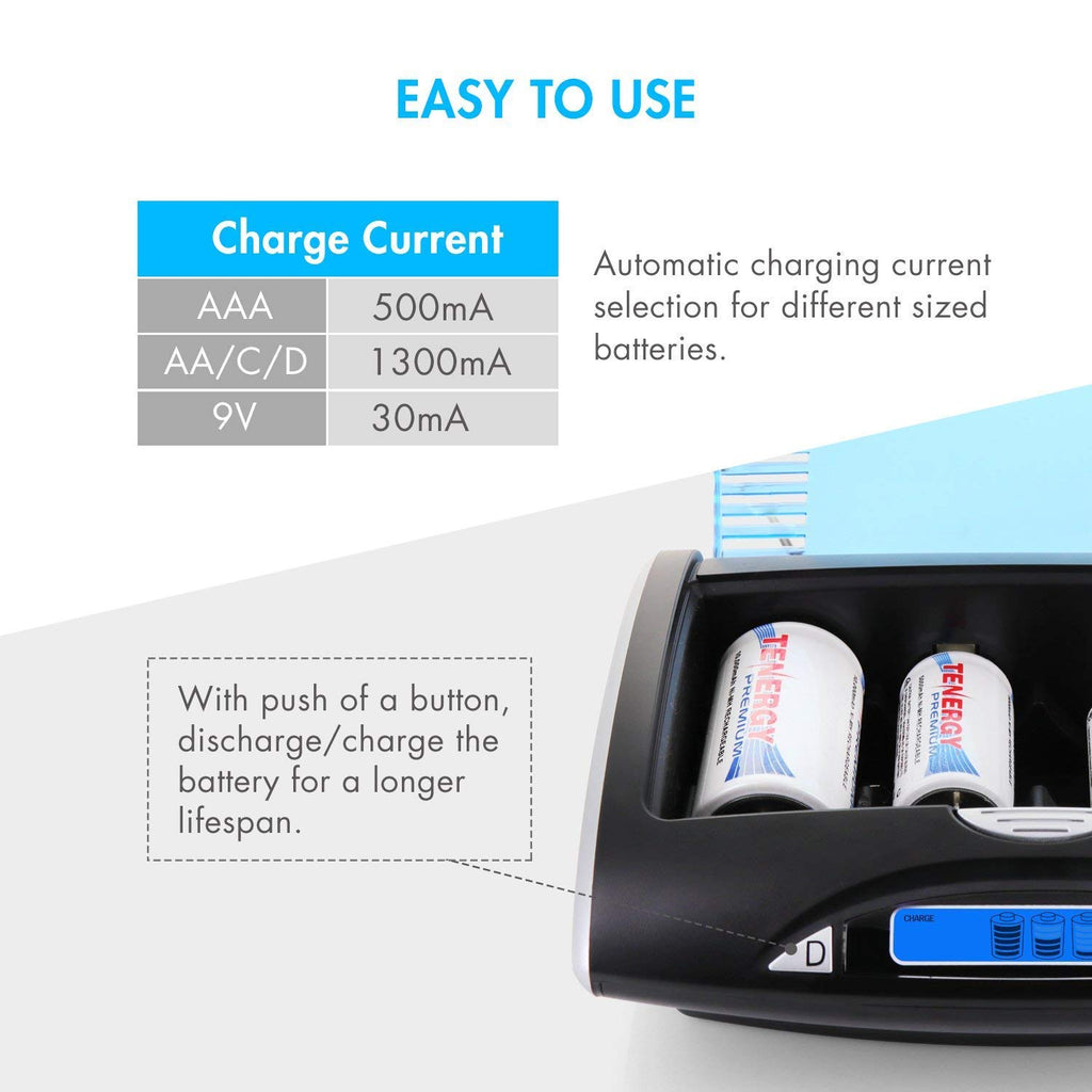 8 Pack NiMH Rechargeable Battery Combo E3995