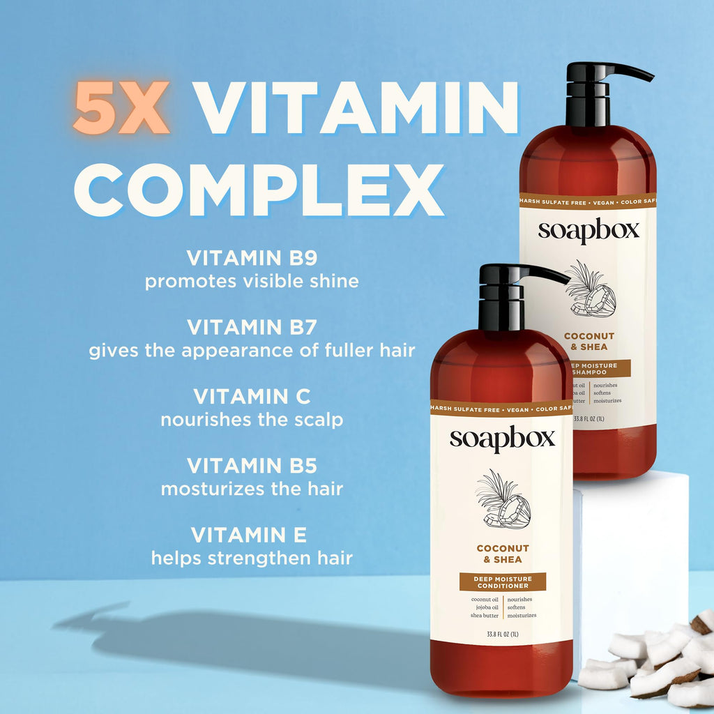 Coconut & Shea Shampoo & Conditioner Set H9915