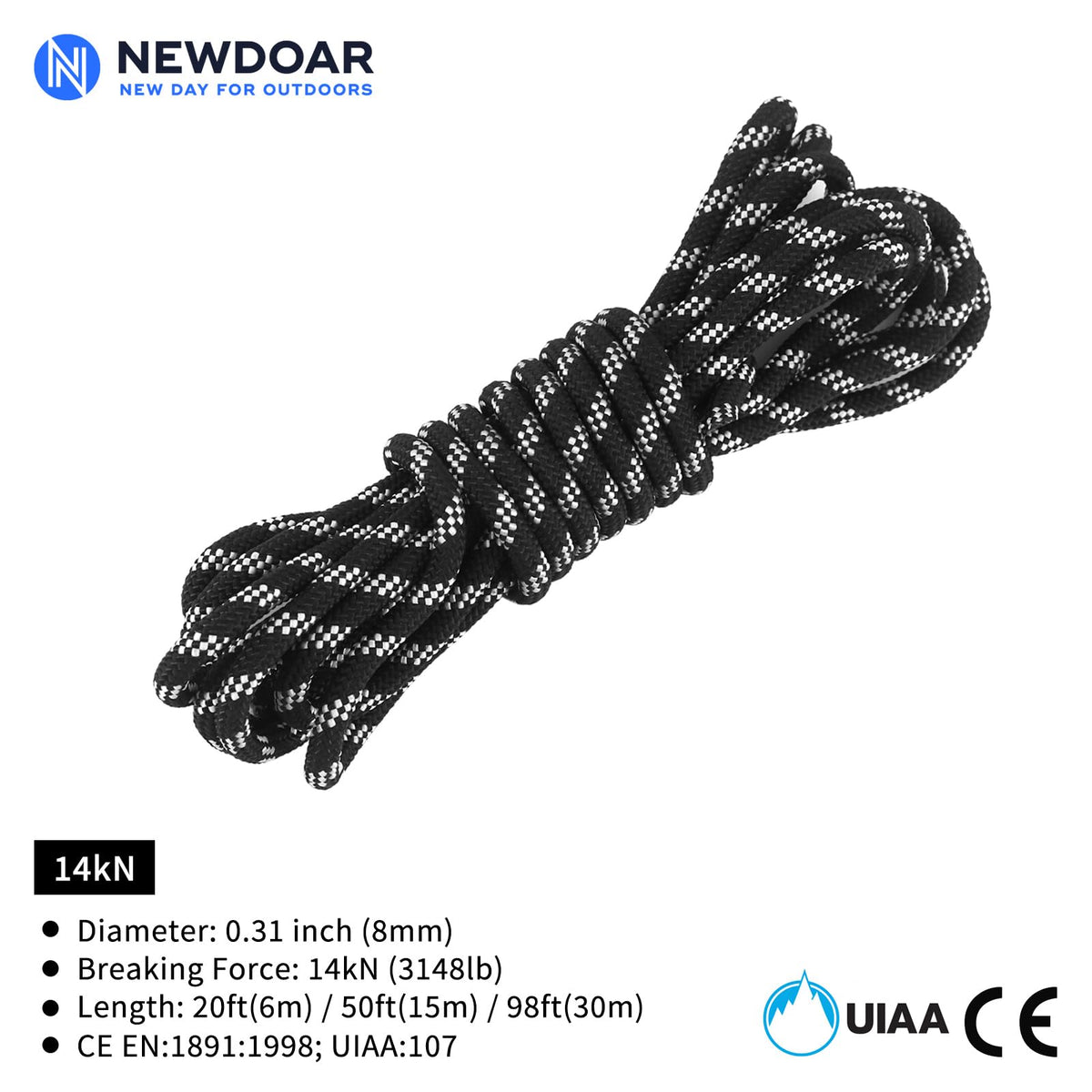 8mm 10mm Double Braid Climbing Rope R93832