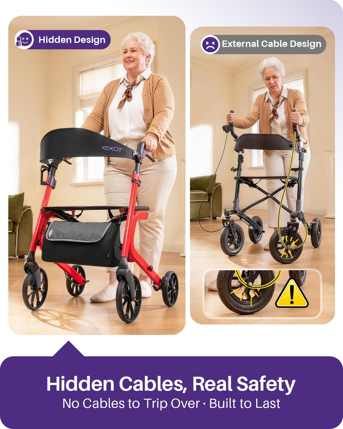 Bariatric Rollator Walker with Seat Z20629