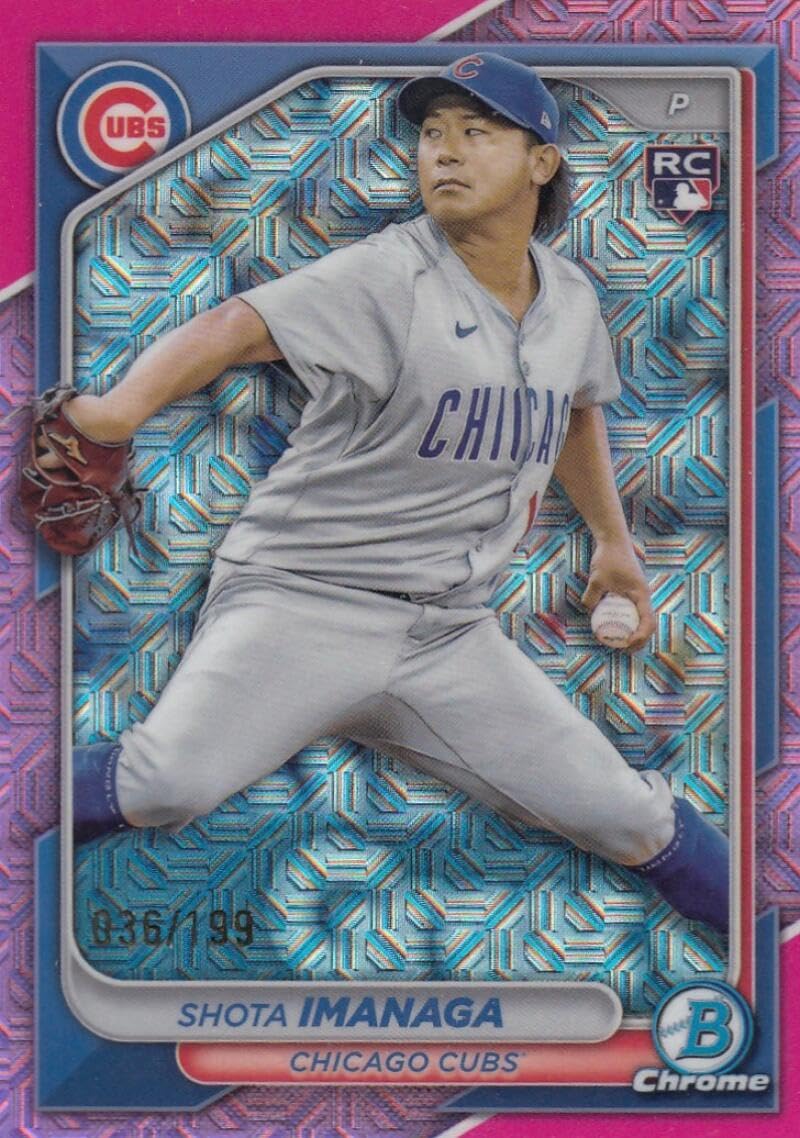 2024 Bowman Chrome Mega Box Mojo Refractor Baseball Trading Card W647301