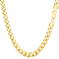 14k Yellow Gold Cuban Link Chain Necklace B369823