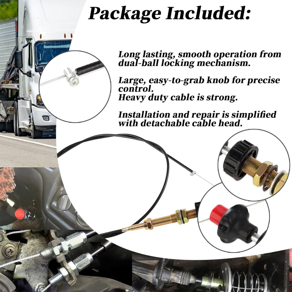 10FT Adjustable Locking Control Cable M9037