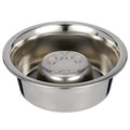 Reversible Stainless Steel Slow Feed Bowl Z1407