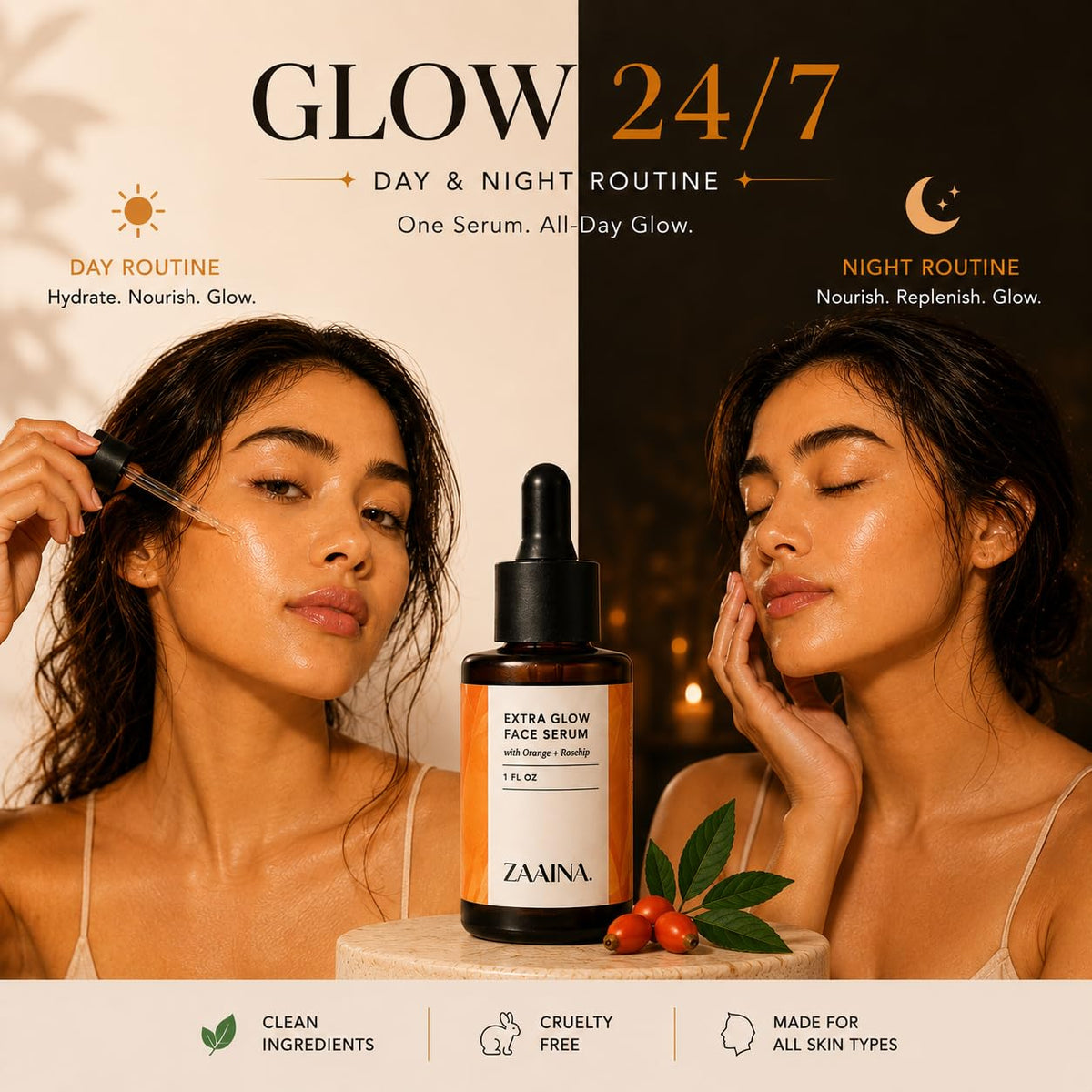 Extra Glow Face Oil Serum 1 oz G59572