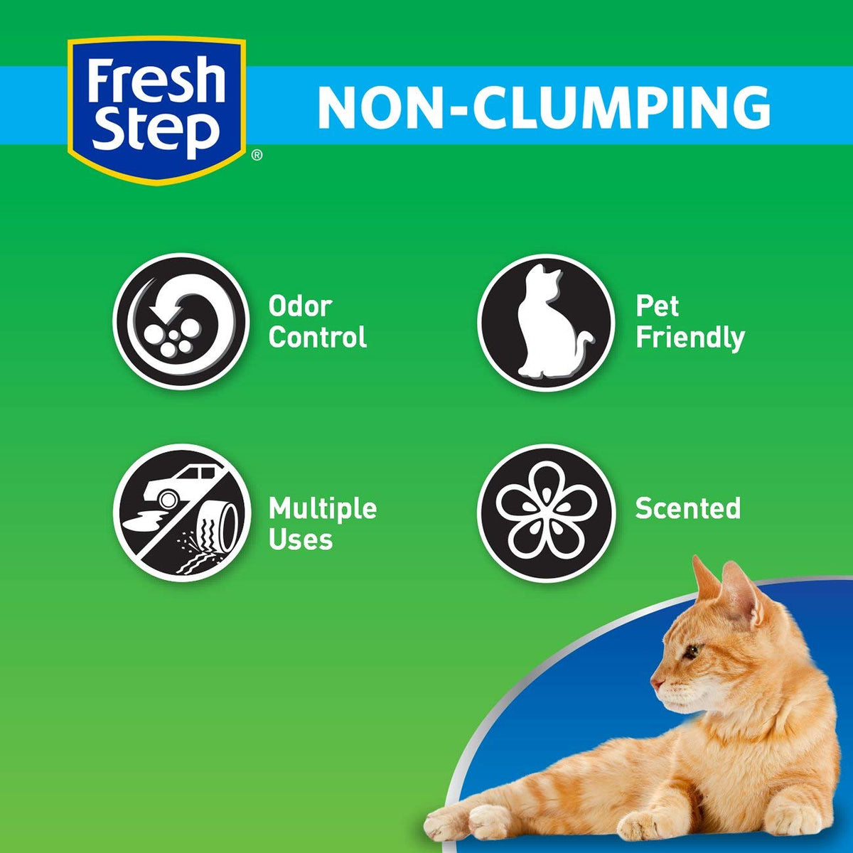 Non Clumping Cat Litter With 7-Day Odor Control, 14 lb. Bag M687