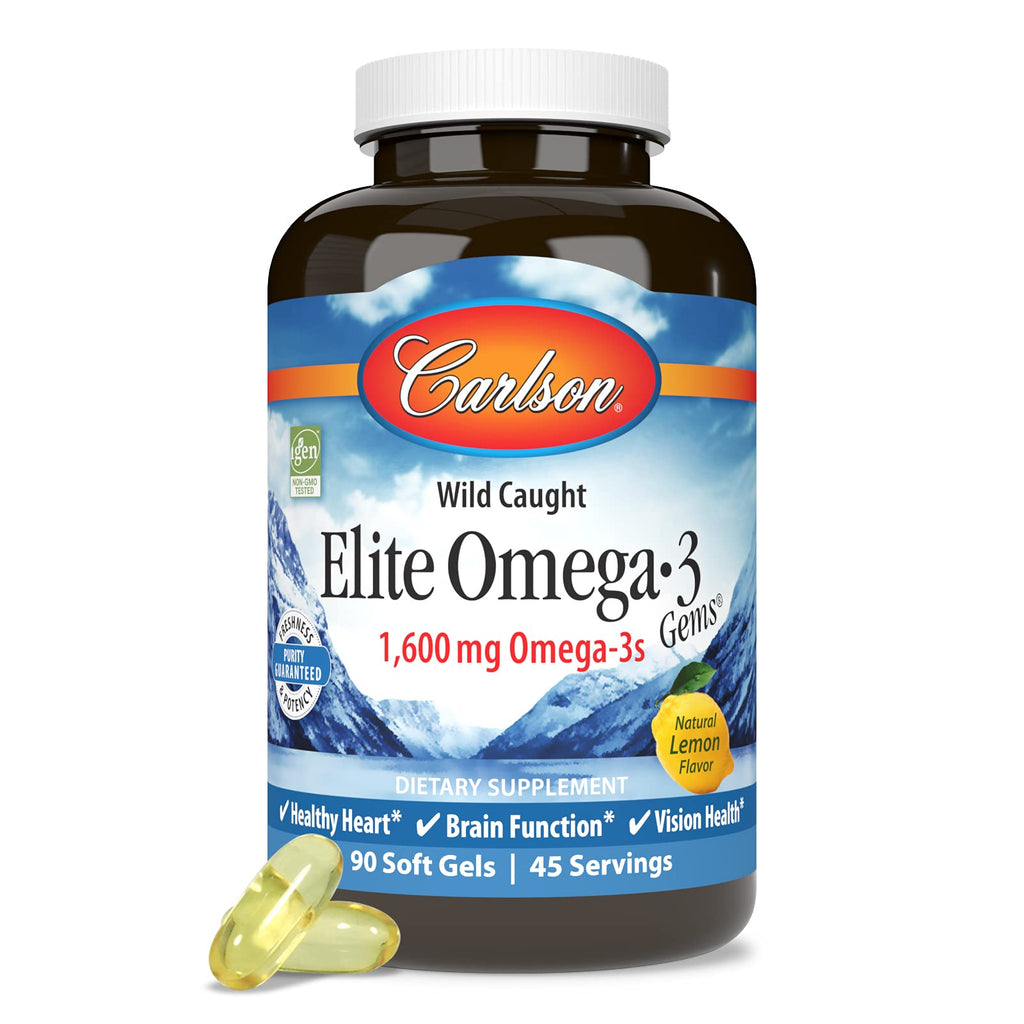 Omega-3 1600 mg Lemon 90 Softgels I23170