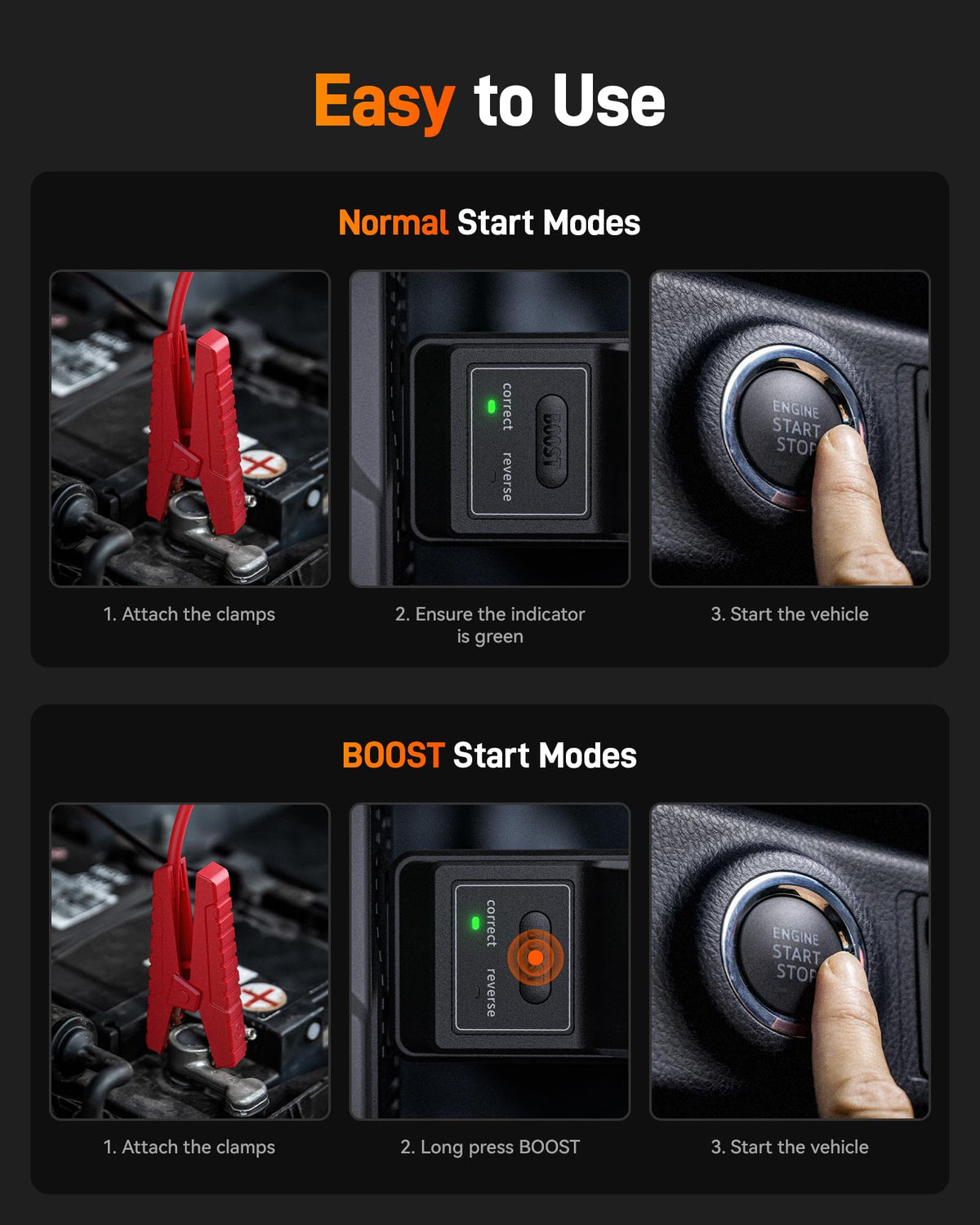 2000A Portable 12V Jump Starter with Air Compressor G620
