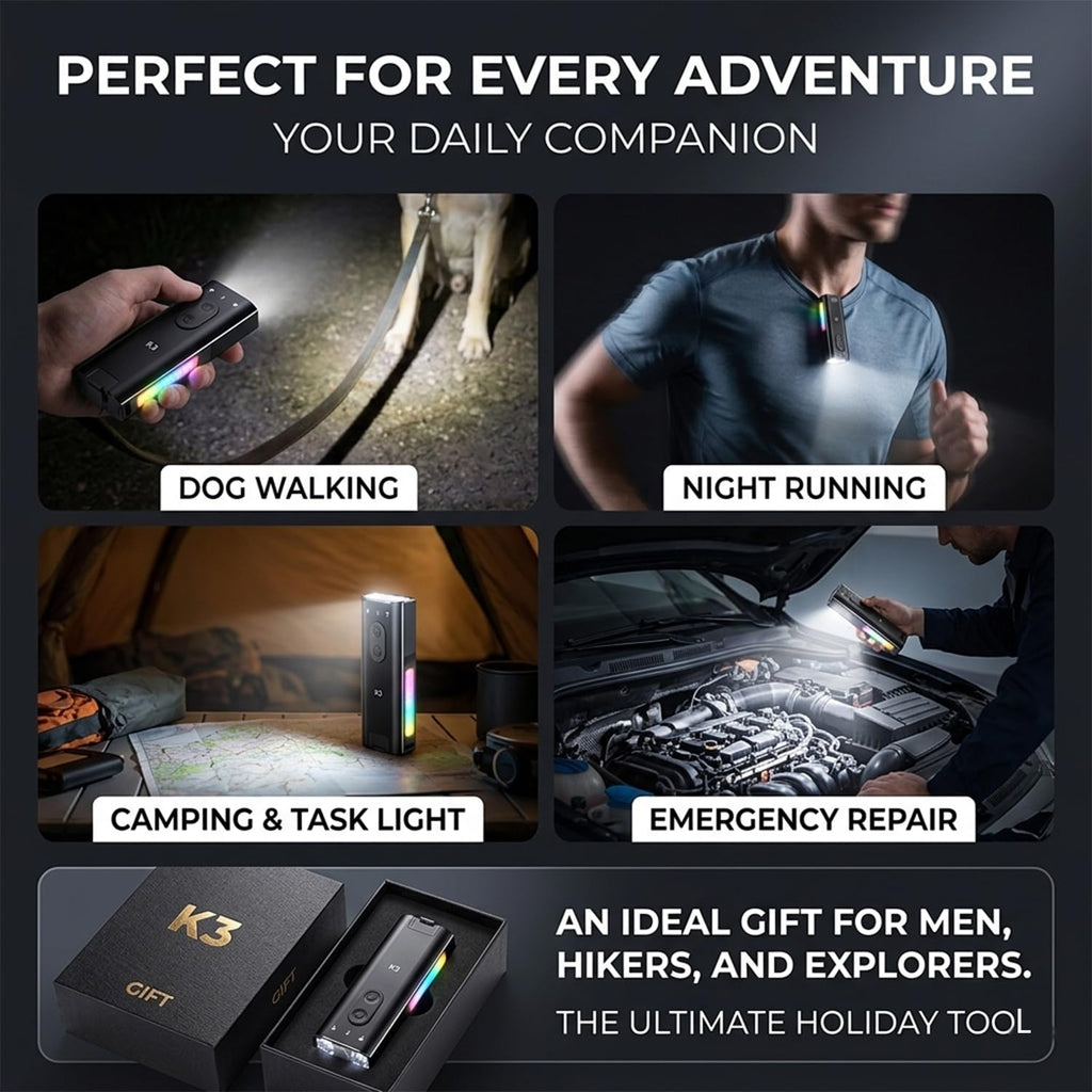 800 Lumens Rechargeable EDC Keychain Flashlight with UV & Red LED N579434