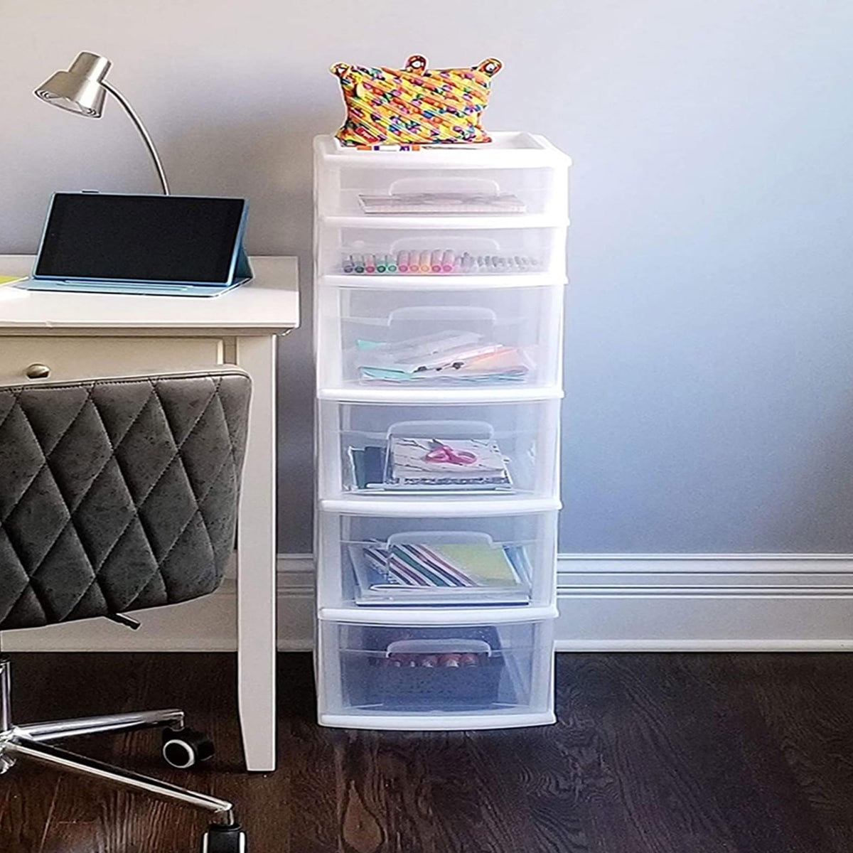 6 Drawer Plastic Storage Cart 2 Pack G53815