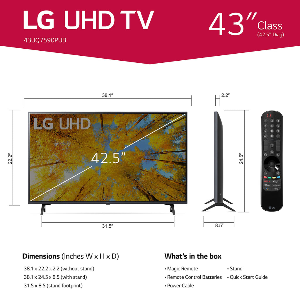 43” Black UHD TV Q69084