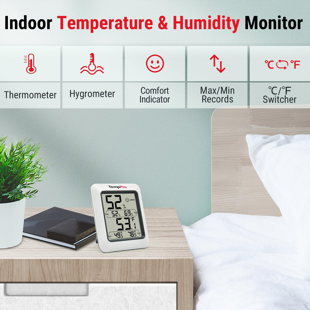 Digital Hygrometer Indoor Thermometer O624