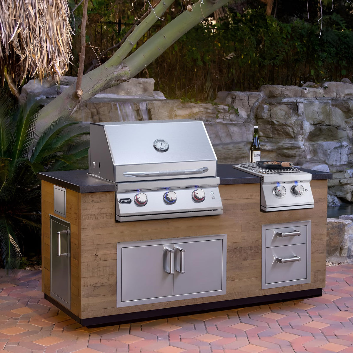 24,000BTU Liquid Propane Double Side Burner H98219