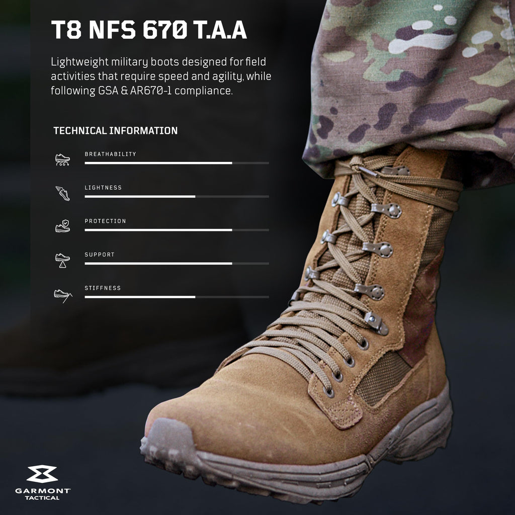 Coyote Suede Leather Tactical Boots Y78346