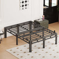 Queen 18 Inch Tall Metal Platform Bed Frame T579443