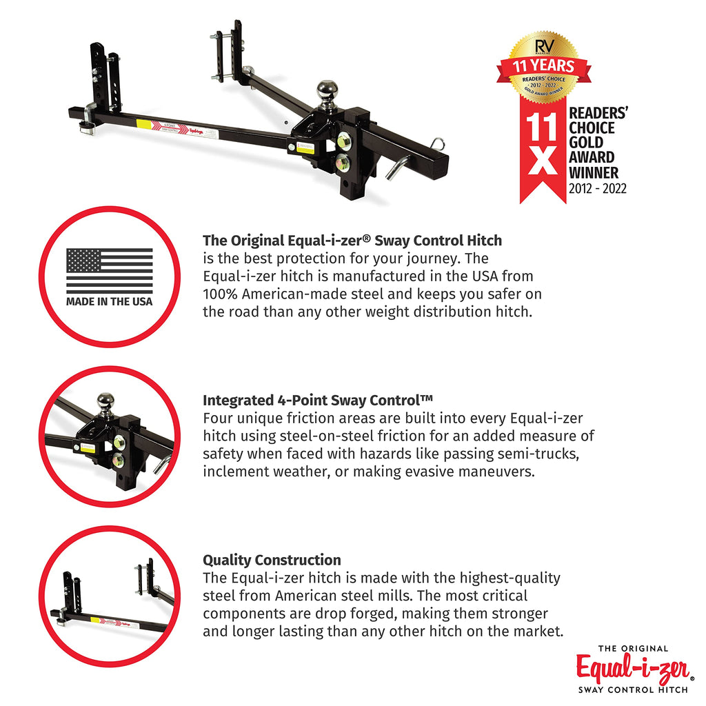 4-point Sway Control Hitch, 10,000 Lbs Trailer Weight Rating X37832