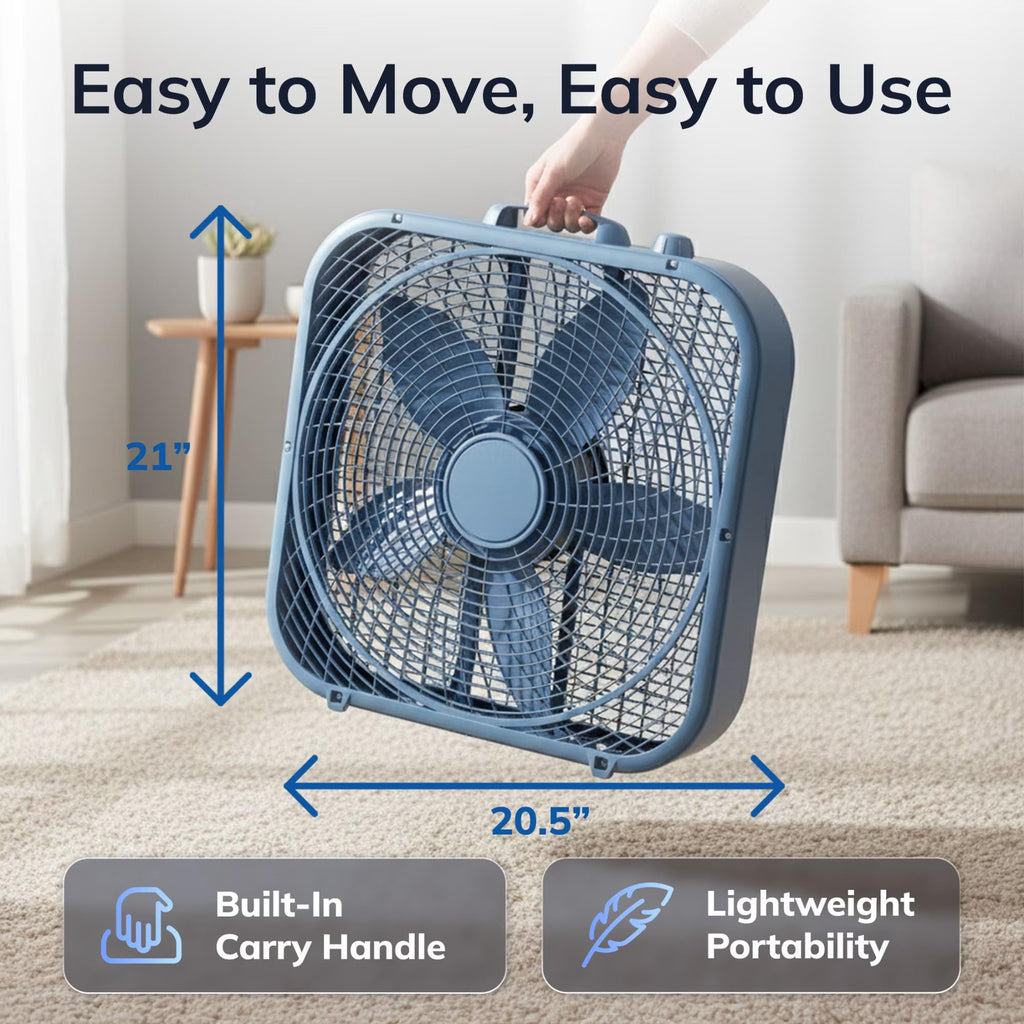 20-Inch 3-Speed Box Fan B472