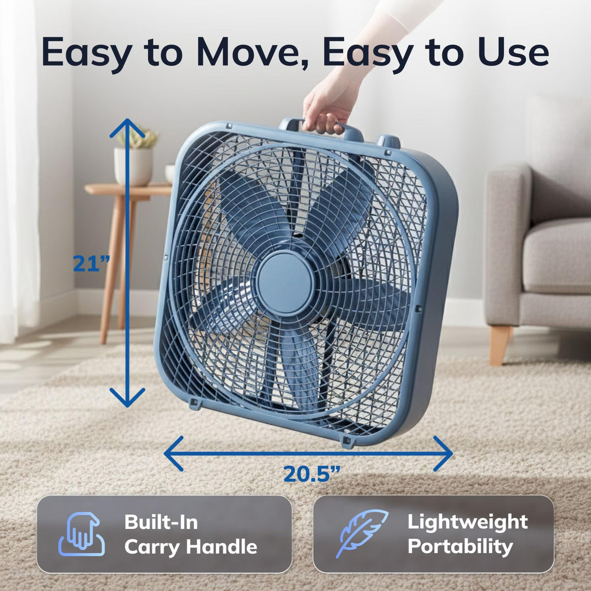 20-Inch 3-Speed Box Fan B472