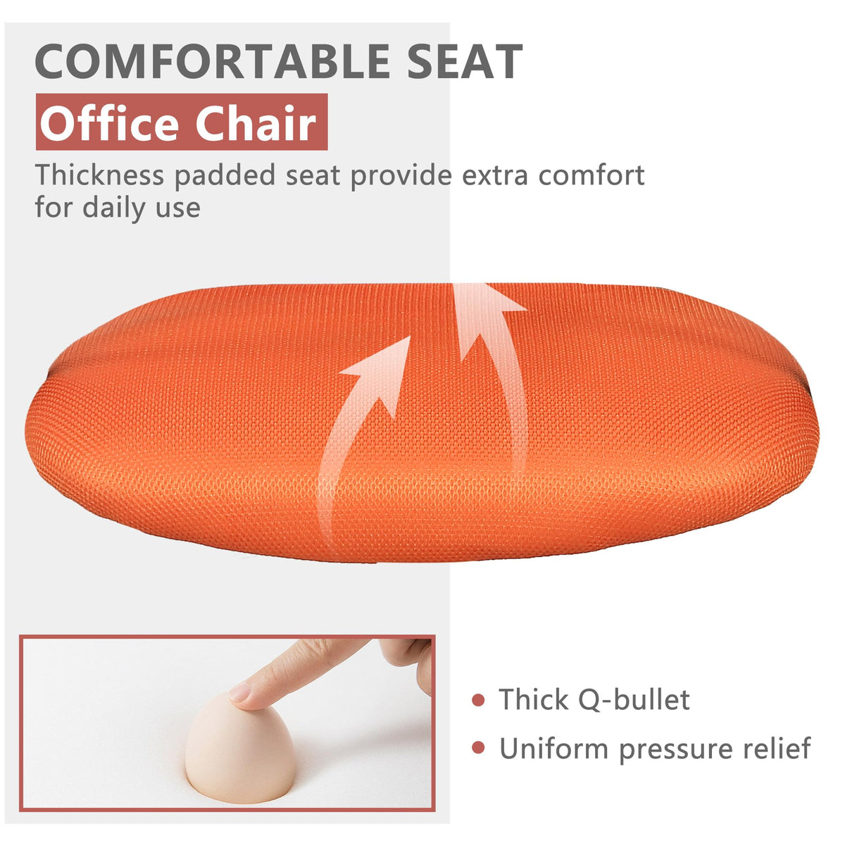 Orange Ergonomic Mesh Gaming Chair B144
