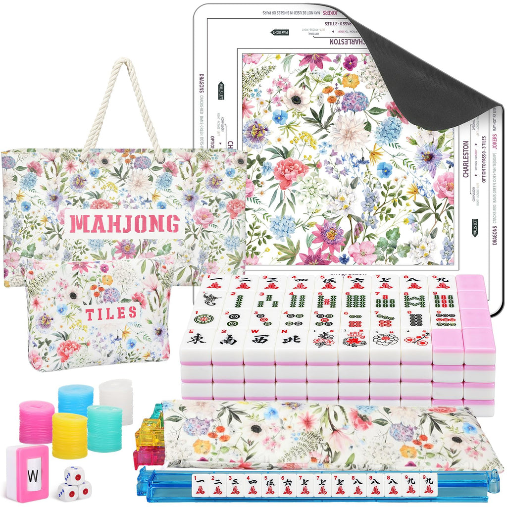 179 Pcs American Mahjong Tiles Set with Bags Q3108