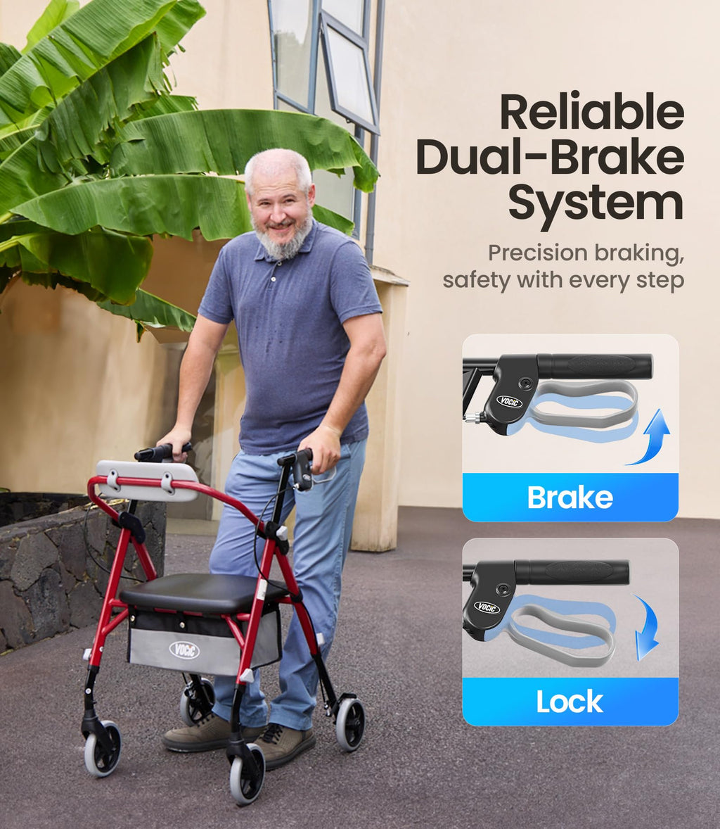 Rollator Walker with Seat A915733