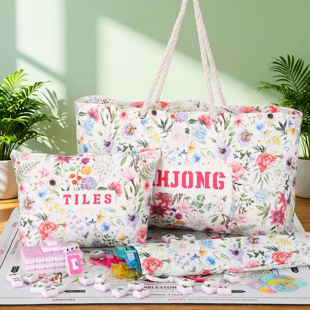 179 Pcs American Mahjong Tiles Set with Bags Q3108